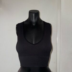 Aritzia Black Crop Top